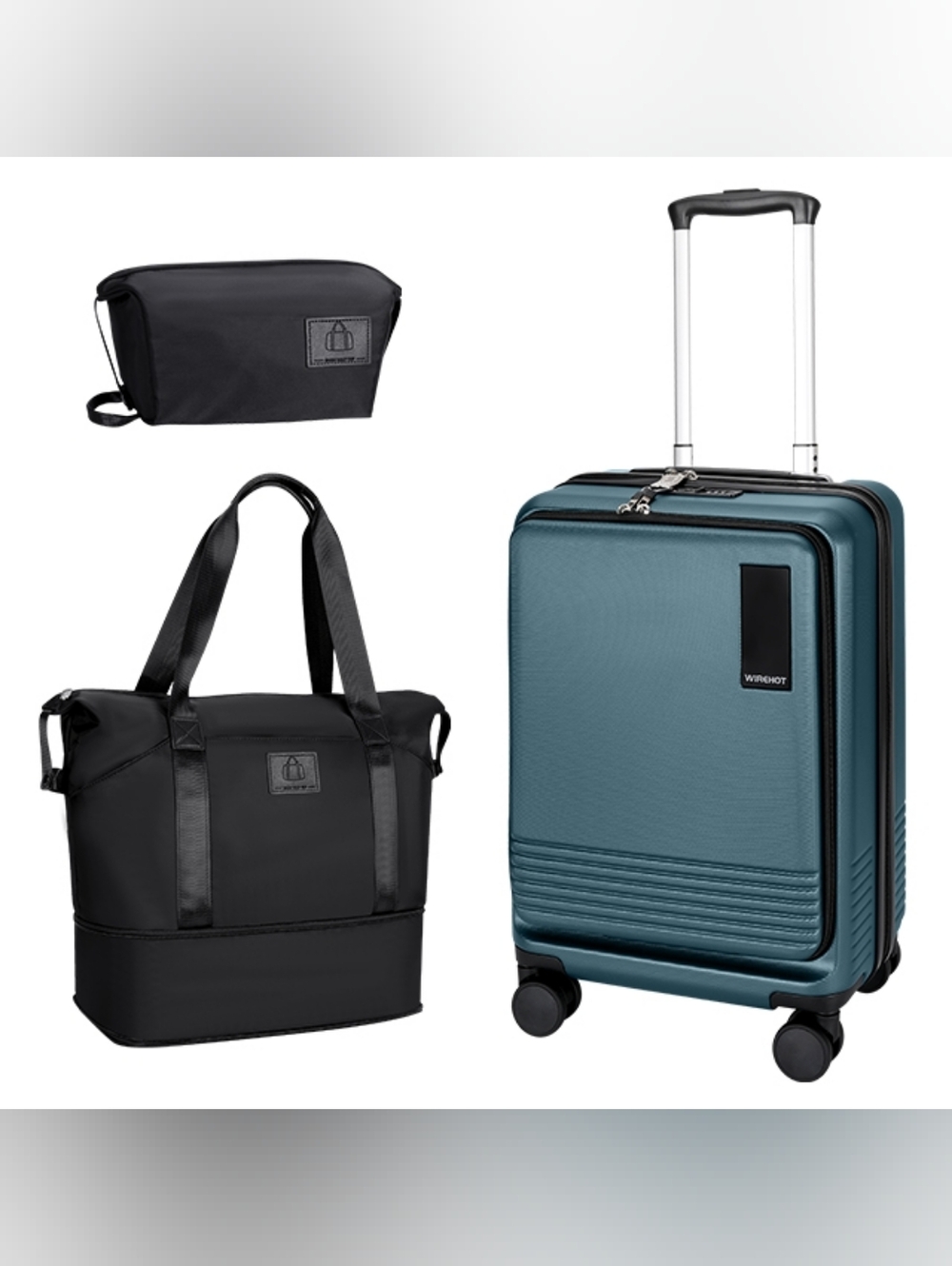 Wirehot 3 Piece Luggage Set with TSA Lock - Picture 3 of 13